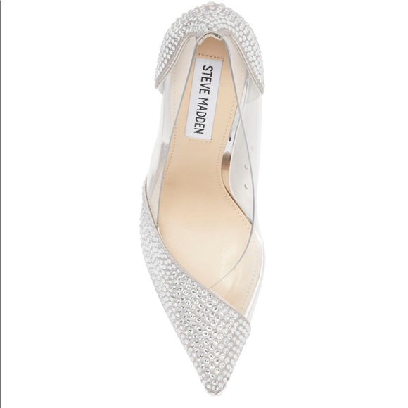 Steve Madden Lili Silver Studded Pump size 7.5 - Picture 5 of 12